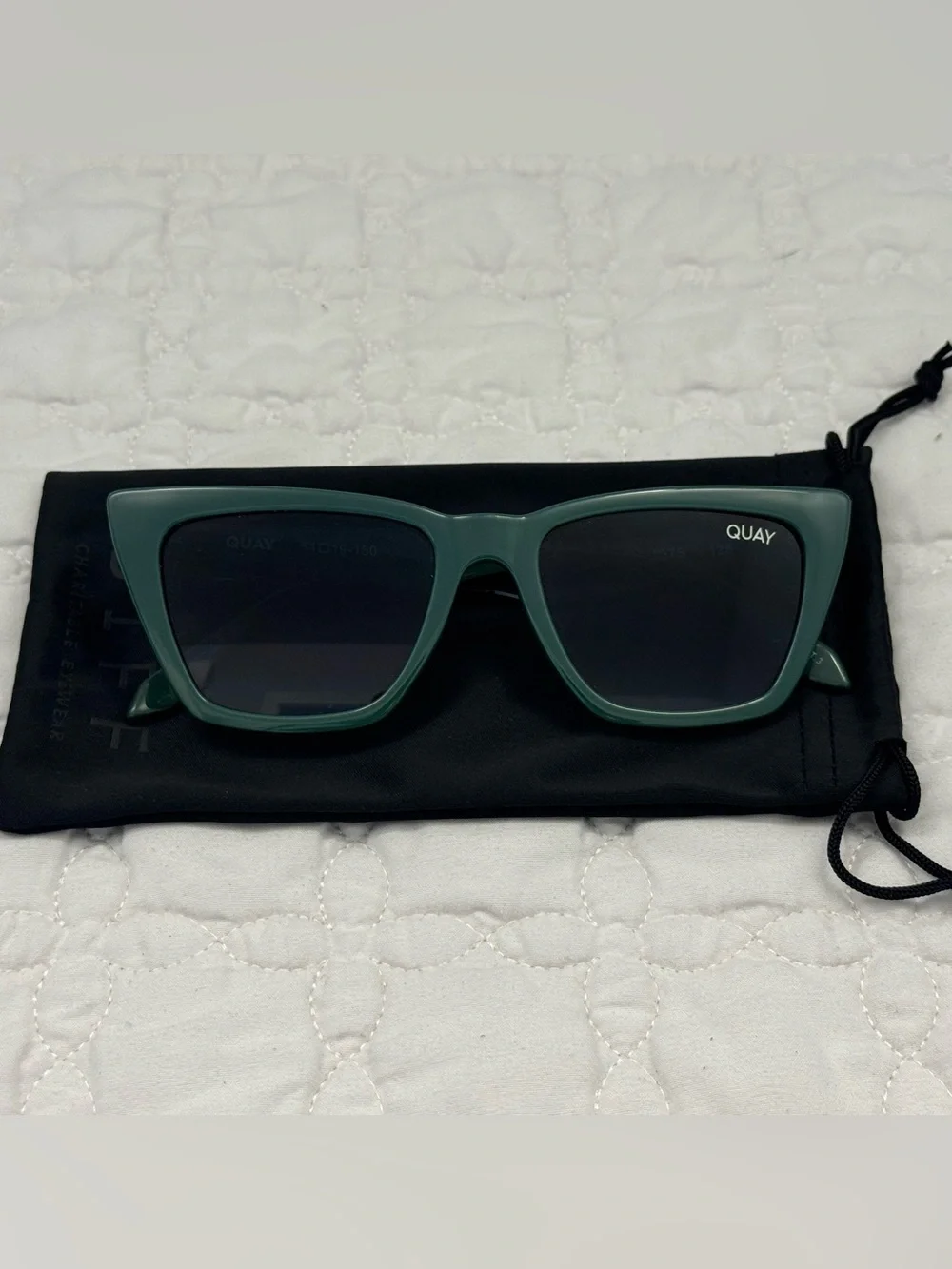 Quay Call the Shots Green Smoke Sunglasses